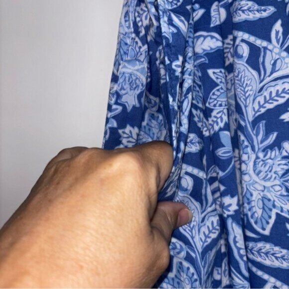 J. McLaughlin Womens Large Floral Pockets Bohemian Pants Cottagecore Lightweight - Picture 6 of 8